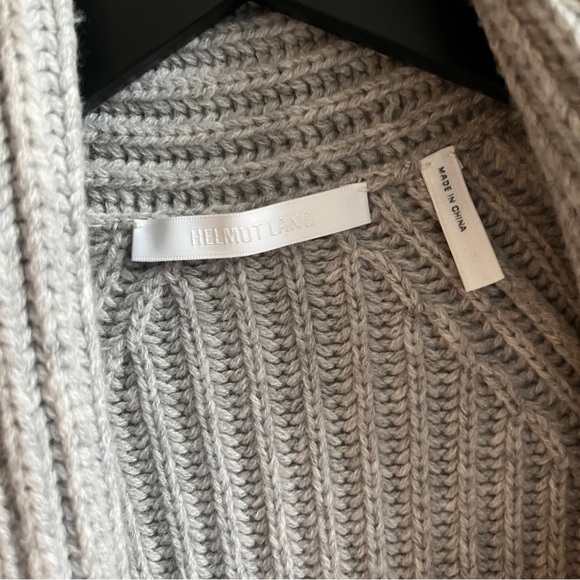 Helmut Lang Ribbed Wool and Cashmere Blend Cardigan - Picture 7 of 9